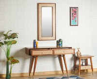 Boston Solid Wood Rattan Cane Dressor - Dressers & Mirrors - Furniselan Brown-Finish