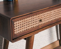 Boston Solid Wood Rattan Cane Dressor Furniselan Grey-Finish