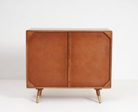 Boston Solid Wood Rattan Cane Two Door Sidebaord Cabinet - Sideboard - Furniselan Brown-Finish