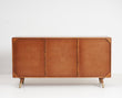 Boston Solid Wood Rattan Cane Two Door Sidebaord with three Drawers - Sideboard - Furniselan Brown-Finish