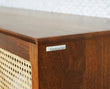 Boston Solid Wood Rattan Cane Two Door Sidebaord with three Drawers - Sideboard - Furniselan Brown-Finish