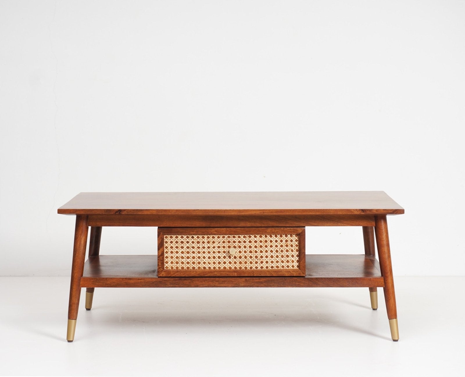 Buy Online Boston Rattan Cane One Drawer Coffee Table