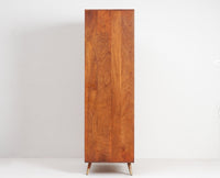 Boston Solid Wood Rattan Cane Wardrobe Furniselan Brown-Finish