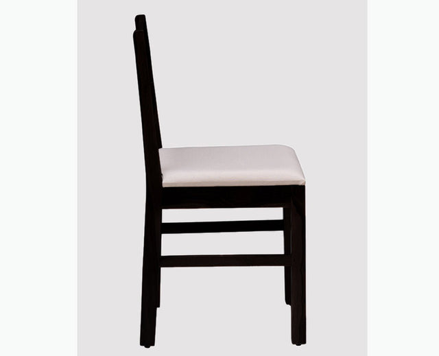 Brazos Sheesham Wood Study Dining Chair Set of Two -  Wooden Chairs - Furniselan - Walnut-Finish