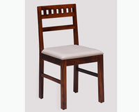 Brazos Sheesham Wood Study Dining Chair Set of Two - Wooden Chairs - Furniselan  -  Maple-Finish