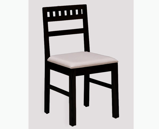 Brazos Sheesham Wood Study Dining Chair Set of Two -  Wooden Chairs - Furniselan - Walnut-Finish