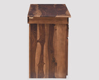 Cabinda Solid Wood Writing Study Table, Study Laptop Desk with Drawer - Study Table - Furniselan - Teak Finish