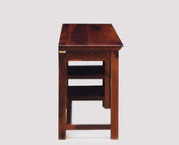 Cairo Solid Wood Writing Study Table, Study Laptop Desk with Drawer - Study Table - Furniselan - Maple-Finish