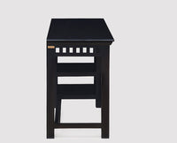 Cairo Solid Wood Writing Study Table, Study Laptop Desk with Drawer - Study Table - Furniselan - Walnut-Finish 