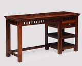 Cairo Solid Wood Writing Study Table, Study Laptop Desk with Drawer including Chair - Study Table - Furniselan - Maple-Finish