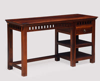 Cairo Solid Wood Writing Study Table, Study Laptop Desk with Drawer including Chair - Study Table - Furniselan - Maple-Finish
