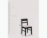 Cairo Solid Wood Writing Study Table, Study Laptop Desk with Drawer including Chair - Study Table - Furniselan - Walnut-Finish