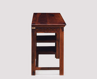 Cairo Solid Wood Writing Study Table, Study Laptop Desk with Drawer including Chair - Study Table - Furniselan - Maple-Finish