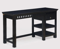 Cairo Solid Wood Writing Study Table, Study Laptop Desk with Drawer including Chair - Study Table - Furniselan - Walnut-Finish