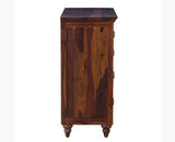 Calgary Solid Wood 6 Drawers Chest Of Drawer - Bedside Table - Furniselan - Kapasi-Brown-Finish