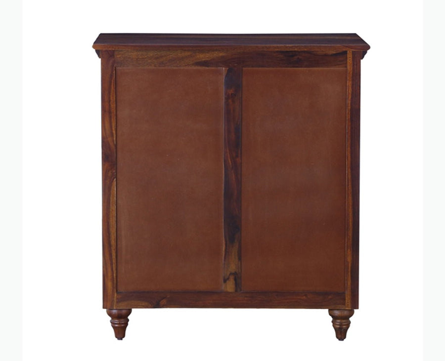 Calgary Solid Wood 6 Drawers Chest Of Drawer - Bedside Table - Furniselan - Kapasi-Brown-Finish