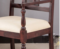 Calgary Solid Wood Arm Chair - Arm Chair - Furniselan - Rosewood-Fine-Finish