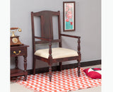 Calgary Solid Wood Arm Chair - Arm Chair - Furniselan - Rosewood-Fine-Finish
