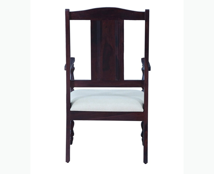 Calgary Solid Wood Arm Chair - Arm Chair - Furniselan - Rosewood-Fine-Finish