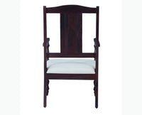 Calgary Solid Wood Arm Chair - Arm Chair - Furniselan - Rosewood-Fine-Finish