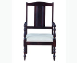 Calgary Solid Wood Arm Chair - Arm Chair - Furniselan - Rosewood-Fine-Finish