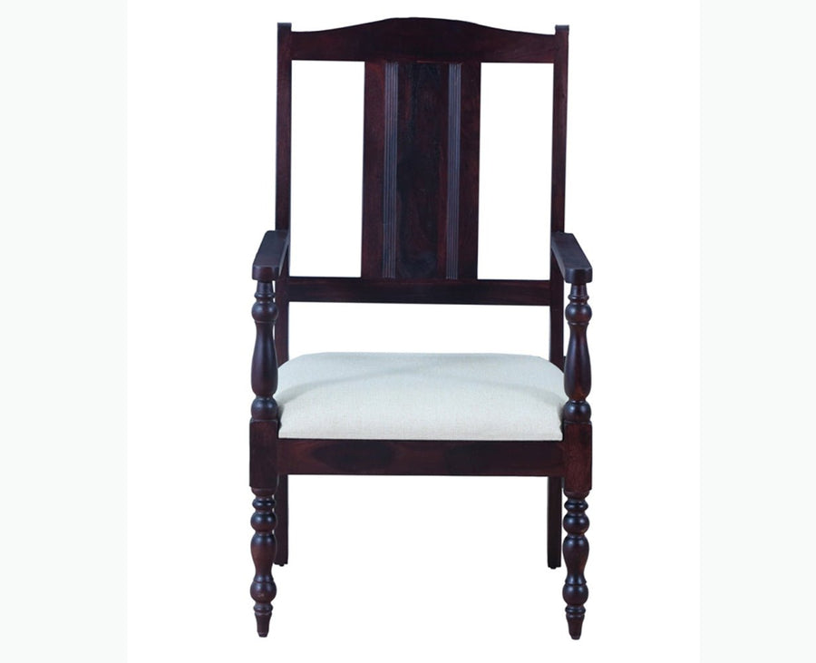 Calgary Solid Wood Arm Chair - Arm Chair - Furniselan - Rosewood-Fine-Finish