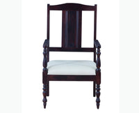 Calgary Solid Wood Arm Chair - Arm Chair - Furniselan - Rosewood-Fine-Finish