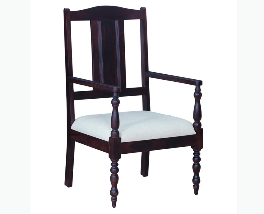 Calgary Solid Wood Arm Chair - Arm Chair - Furniselan - Rosewood-Fine-Finish