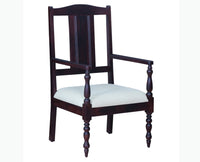 Calgary Solid Wood Arm Chair - Arm Chair - Furniselan - Rosewood-Fine-Finish