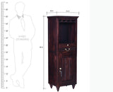 Calgary Solid Wood Bar Cabinet - Bar Cabinet - Furniselan - Rosewood-Fine-Finish