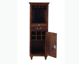 Calgary Solid Wood Bar Cabinet - Bar Cabinet - Furniselan - Kapasi-Brown-Finish