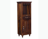 Calgary Solid Wood Bar Cabinet - Bar Cabinet - Furniselan - Kapasi-Brown-Finish