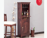 Calgary Solid Wood Bar Cabinet - Bar Cabinet - Furniselan - Rosewood-Fine-Finish