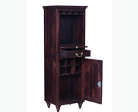 Calgary Solid Wood Bar Cabinet - Bar Cabinet - Furniselan - Rosewood-Fine-Finish