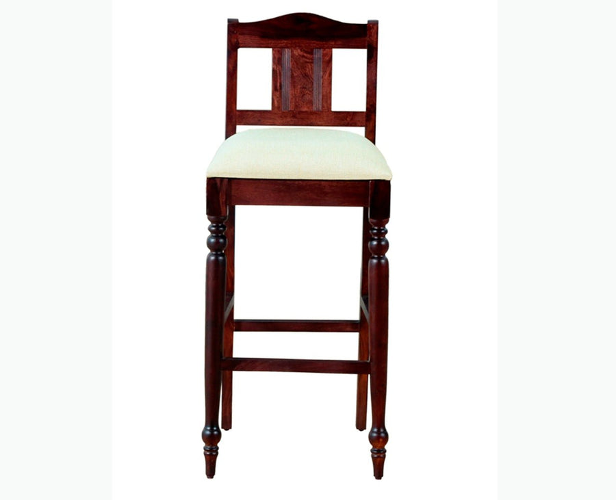 Calgary Solid Wood Bar Chair - Bar Chairs - Furniselan - Rosewood-Fine- Finish
