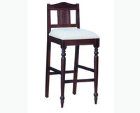 Calgary Solid Wood Bar Chair - Bar Chairs - Furniselan - Rosewood-Fine-Finish