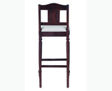 Calgary Solid Wood Bar Chair - Bar Chairs - Furniselan - Rosewood-Fine-Finish