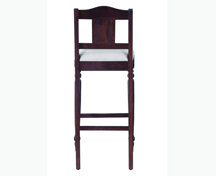 Calgary Solid Wood Bar Chair - Bar Chairs - Furniselan - Rosewood-Fine-Finish