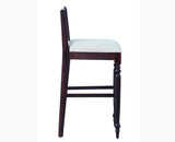 Calgary Solid Wood Bar Chair - Bar Chairs - Furniselan - Rosewood-Fine-Finish
