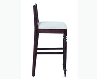 Calgary Solid Wood Bar Chair - Bar Chairs - Furniselan - Rosewood-Fine-Finish