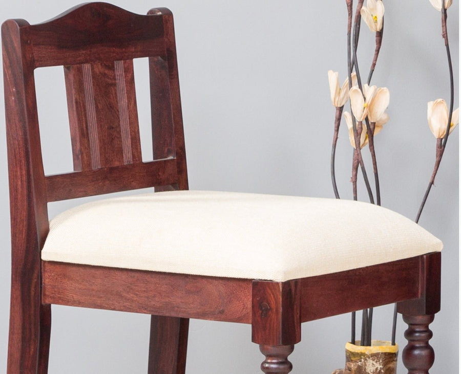 Calgary Solid Wood Bar Chair - Bar Chairs - Furniselan - Rosewood-Fine-Finish