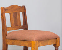 Calgary Solid Wood Bar Chair - Bar Chairs - Furniselan - Kapasi-Brown-Finish