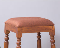 Calgary Solid Wood Bar Stool - Stools - Furniselan - Kapasi-Brown-Finish