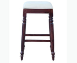 Calgary Solid Wood Bar Stool - Stools - Furniselan - Rosewood-Fine-Finish
