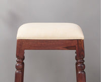 Calgary Solid Wood Bar Stool - Stools - Furniselan - Rosewood-Fine-Finish