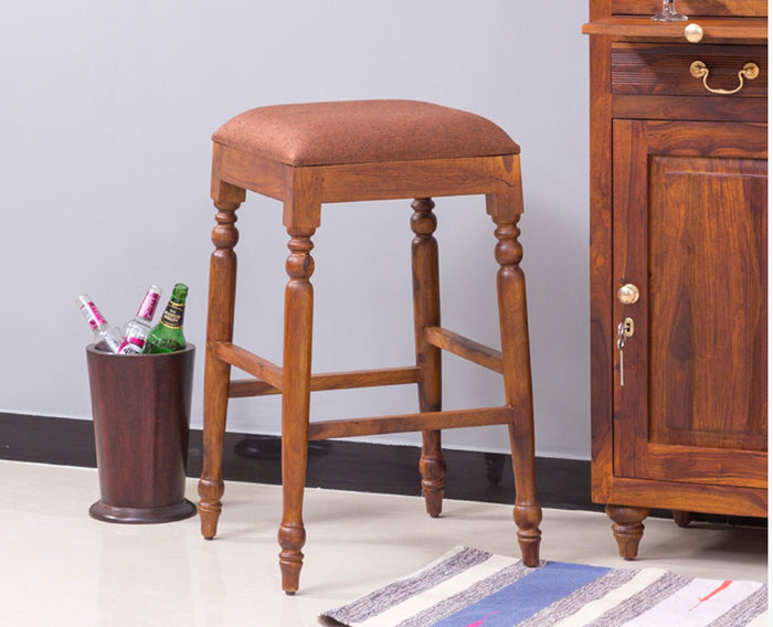 Calgary Solid Wood Bar Stool - Stools - Furniselan