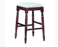 Calgary Solid Wood Bar Stool - Stools - Furniselan - Rosewood-Fine-Finish