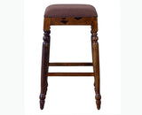 Calgary Solid Wood Bar Stool - Stools - Furniselan - Kapasi-Brown-Finish