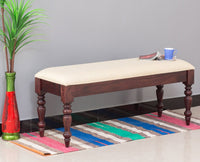 Calgary Solid Wood Bench - Bench - Furniselan - Rosewood-Fine-Finish