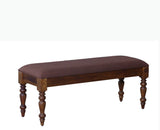 Calgary Solid Wood Bench - Bench - Furniselan - Kapasi-Brown-Finish
